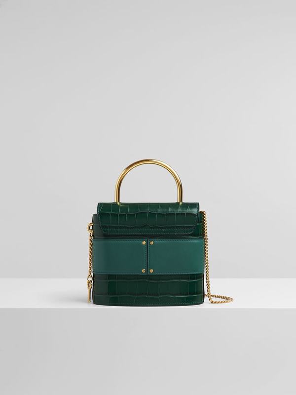 Chloé Bolsos Mujer Aby Lock Verde Cowhide KESQ63201